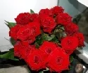 Auch heimische Rosen gab es zum Valentinstag