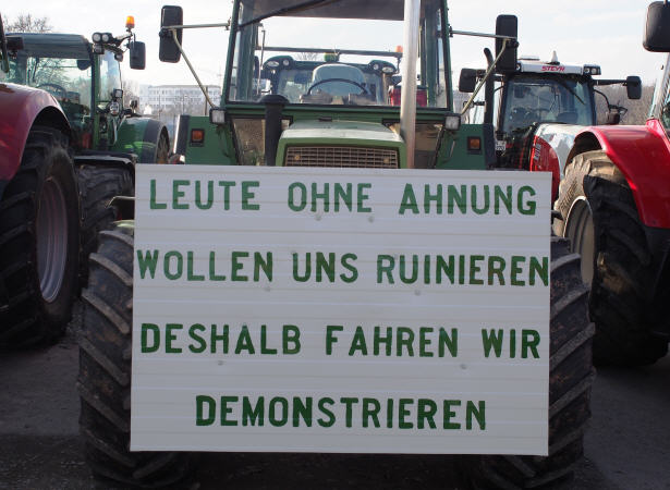Bauernproteste gegen Dumpingpreise