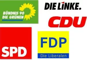 Bundestagswahlen 2013 CDU CSU Die-Grnen Die-LINKE FDP SPD