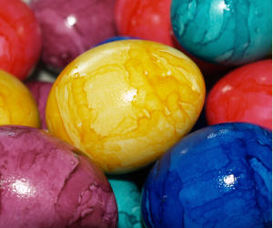 Kennzeichnungspflicht gefrbte Eier