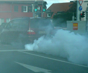 Luftverschmutzung durch Dieselfahrzeuge