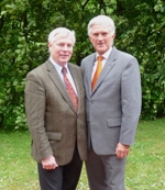 Prsident Georg Schirmbeck (re) und Vize-Prsident Norbert Leben (li)