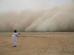 Sand- und Staubsturm im Sahel (J. Leyrer, NIOZ)